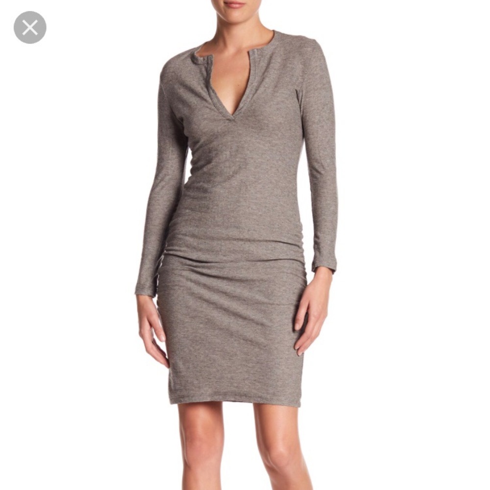 James Perse Gray Melange skinny dress